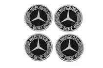 Mercedes-Benz Klistermærker til fælgkapsler 90 mm (sæt med 4) foto 2