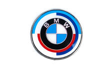 BMW 5-serie E39 1996–2003 Jubilæumsemblem 78 mm (bag) foto 2