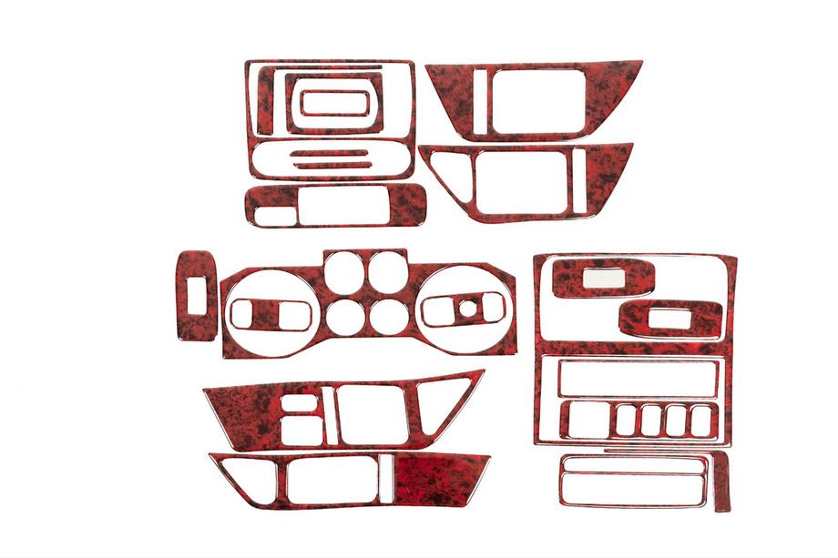 Mitsubishi Pajero Wagon III 1999–2006 Instrumentbrætpanel-indsatser (Meric) Aluminium Image