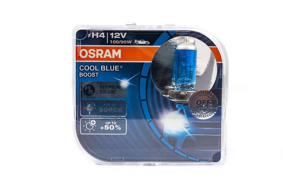 Osram H4 100/90W Cool Blue Hyper 62193CBB forlygtepærer (2 stk) Image