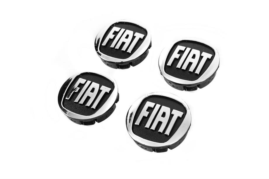 Fiat Navkapsler til fælge 59/55 mm sort (4 stk) Foto 1