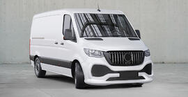 Mercedes Sprinter W907/W910 2018– Frontkofanger med grill i ABS (til lakering) foto 7