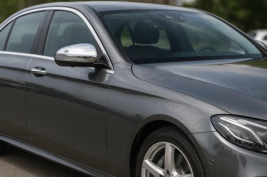 Mercedes E-klasse W213 2016–2023 Spejlkåber til sidespejle (2 stk., rustfrit stål) Image