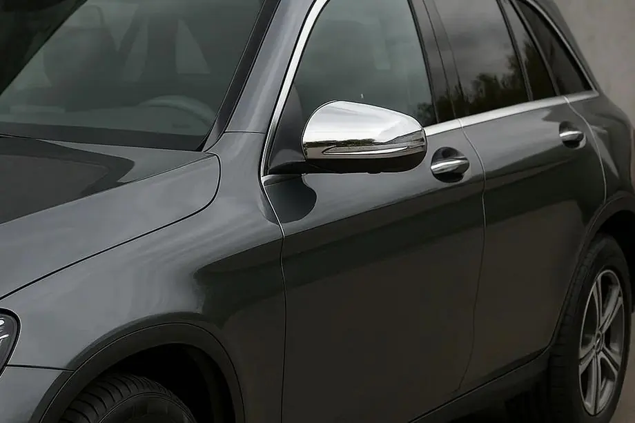Mercedes GLC X253 2015–2022 Spejlkåber til sidespejle (2 stk., rustfrit stål) Image