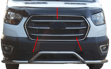 Ford Transit 2014– Grill-lister (4 stk., rustfrit stål) foto 1