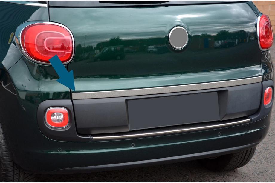 Fiat 500/500L 2013–2022 Rustfri liste over nummerpladen (til 500L) Image