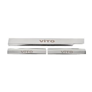 Indvendige dørtrinslister Carmos V1 (3 stk., rustfrit stål) Mercedes Vito W638 1996–2003 foto 3