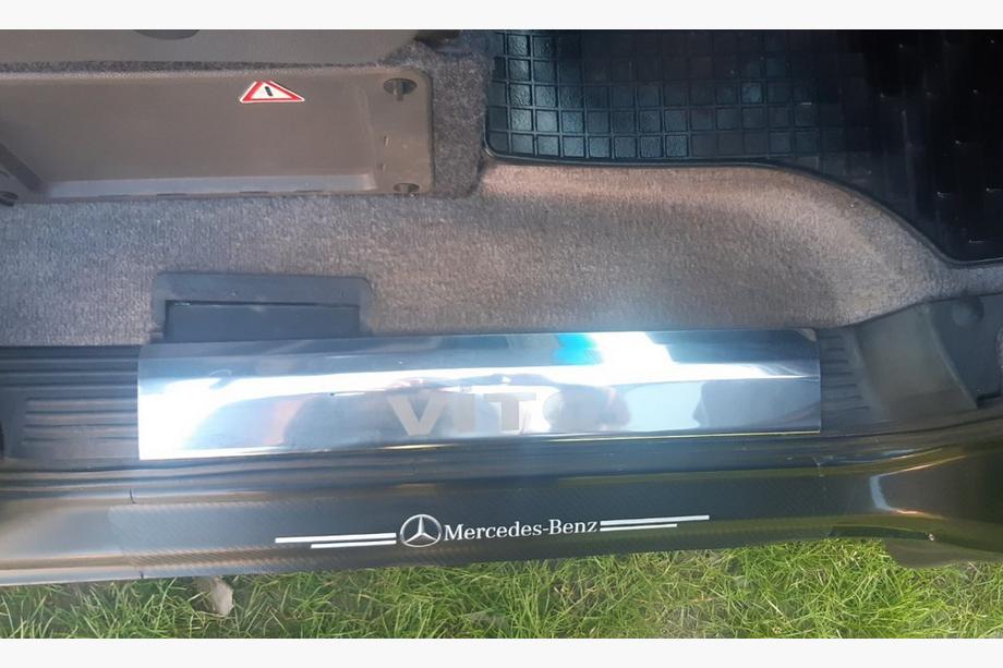Mercedes Vito W638 1996–2003 Indvendige dørtrinslister Carmos V1 (3 stk., rustfrit stål) Foto 5