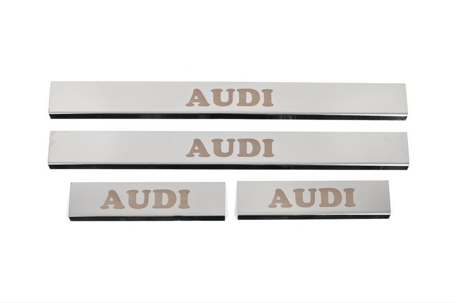 Audi A4 B8 2007–2015 Dørtrinslister (4 stk., rustfrit stål) Image