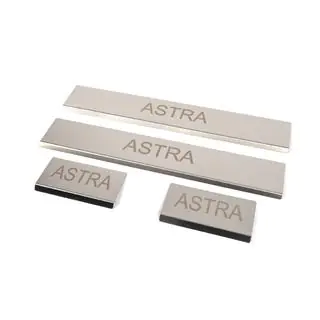Dørtrinslister (4 stk., rustfrit stål) foto 2