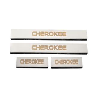 Dørtrinslister V-2 (4 stk., rustfrit stål) Jeep Grand Cherokee WK2 2010–2021 foto 1