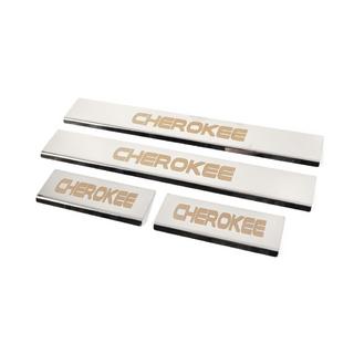 Dørtrinslister V-2 (4 stk., rustfrit stål) Jeep Grand Cherokee WK2 2010–2021 foto 2