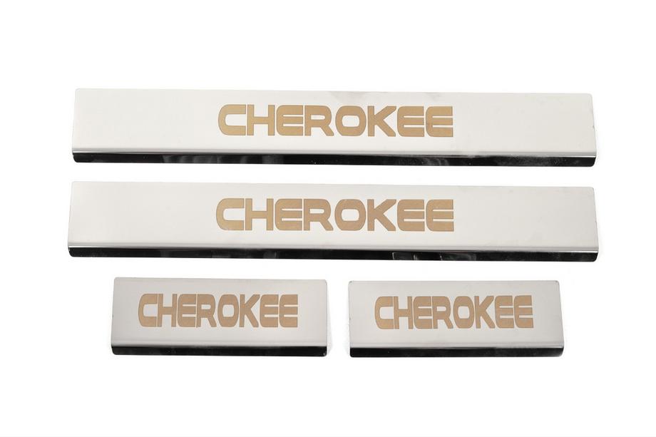 Jeep Grand Cherokee WK2 2010–2021 Dørtrinslister V-2 (4 stk., rustfrit stål) Image