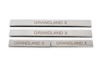 Opel Grandland X 2017– Dørtrinslister (4 stk., rustfrit stål) foto 1