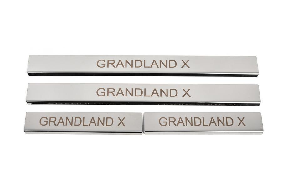 Opel Grandland X 2017– Dørtrinslister (4 stk., rustfrit stål) Image