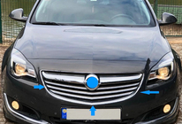 Opel Insignia 2008–2017 Kølergrill-lister (2014-2017, rustfrit stål) foto 3