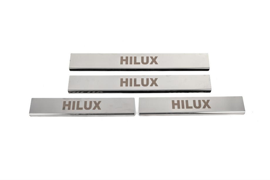 Toyota Hilux 2015– Dørtrinslister i rustfrit stål (4 stk.) Image