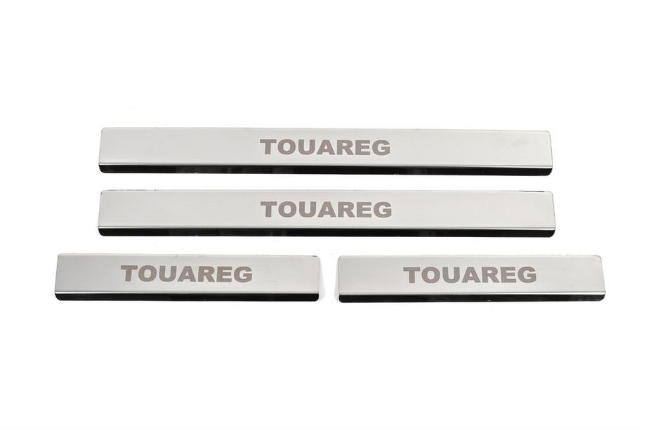 Volkswagen Touareg 2010–2018 Dørtrinslister Carmos V1 (4 stk., rustfrit stål) Foto 1