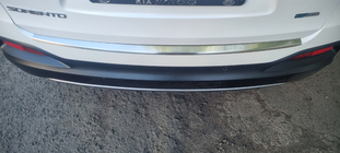 Kia Sorento III UM 2014–2020 Carmos bagkofangerbeskytter (rustfrit stål) foto 1