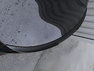 Universel gummispoiler Carmos (120 cm, sort) foto 4
