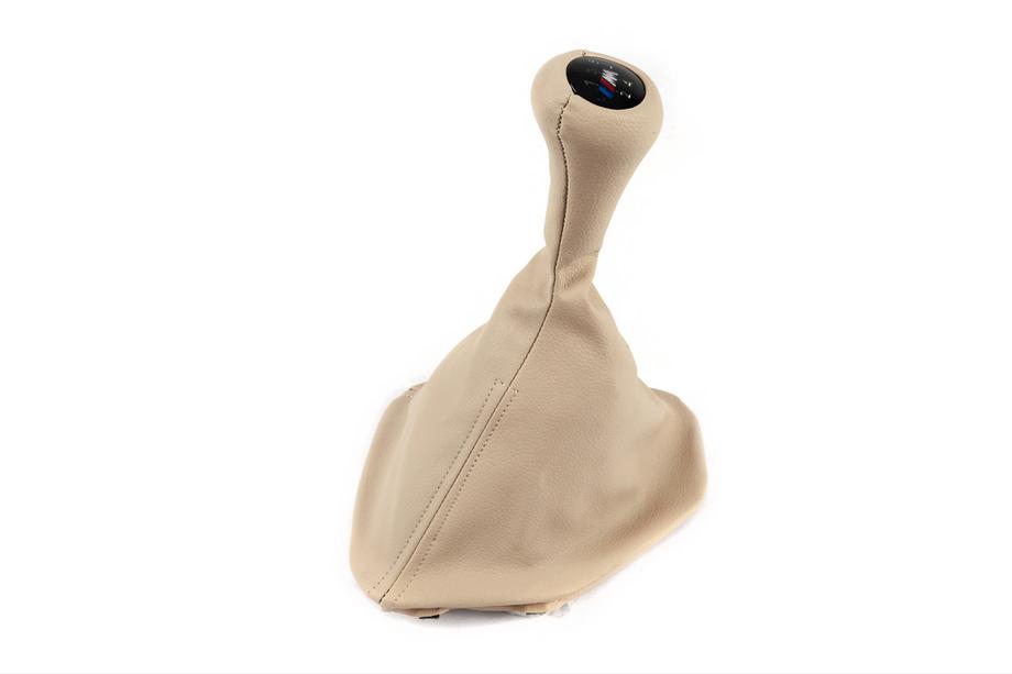 BMW 5-serie E39 1996–2003 Gearmanchet + gearknop OEM (beige) Image