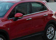 Fiat 500X 2014–2024 Rammeramme-lister i rustfrit stål (4 stk.) foto 1