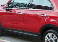 Fiat 500X 2014–2024 Rammeramme-lister i rustfrit stål (4 stk.) foto 3