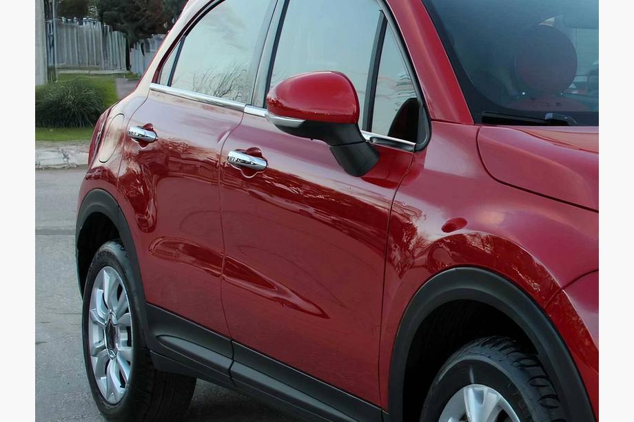 Fiat 500X 2014–2024 Rammeramme-lister i rustfrit stål (4 stk.) Foto 4