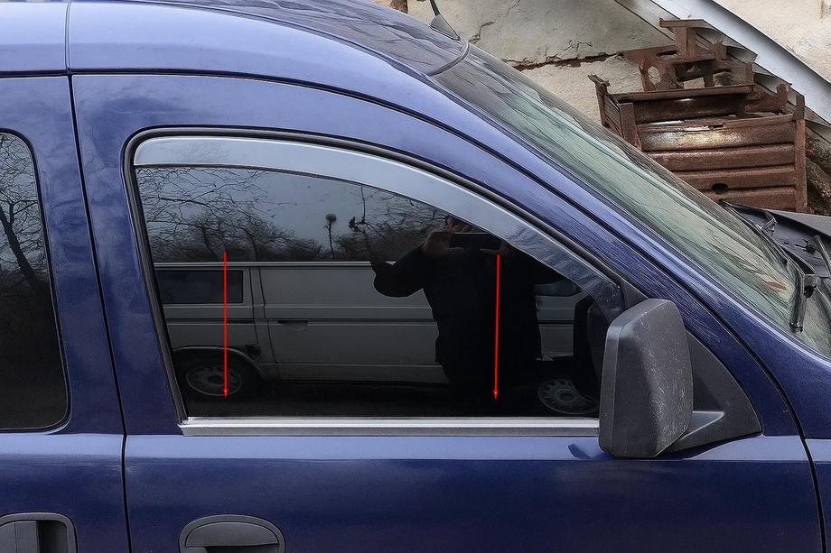 Opel Combo 2002–2012 Vinduesliste (2 stk., rustfrit stål) Image