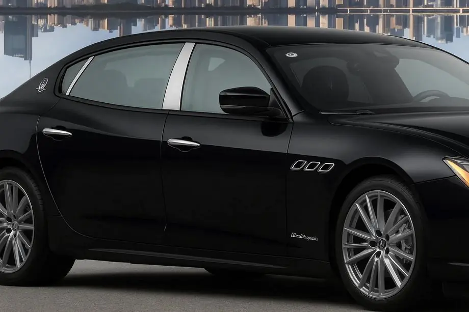Maserati Quattroporte 2013–2023 Dørstolpebeklædning (4 stk., rustfrit stål) Image