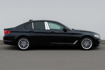 BMW 5-serie G30/G31 2017–2023 Dørstolpeafdækninger (6 stk., rustfrit stål) foto 1