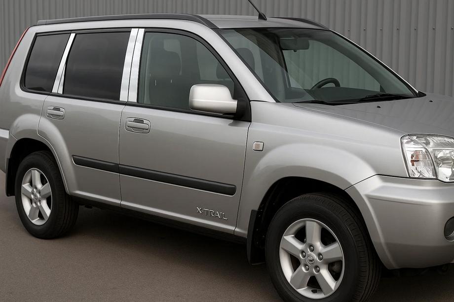 Nissan X-trail T30 2002–2007 Krom dørstolpedæksler (8 stk., rustfrit stål) Image