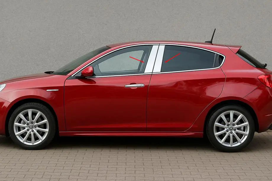 Alfa Romeo Giulietta 2010–2020 Dørstolpebeklædning (4 stk., rustfrit stål) Image