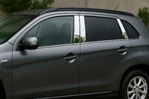 Mitsubishi ASX 2010–2023 Dørstolpeafdækninger (6 stk., rustfrit stål) foto 1