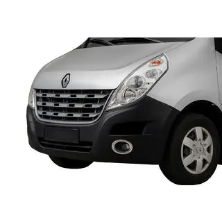 Krom pyntelister til tågelygter Carmos (2 stk., rustfrit stål) Renault Master 2011–2023 foto 3