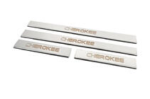 Jeep Grand Cherokee WK 2004–2010 Dørtrinslister Carmos V-2 (4 stk., rustfrit stål) foto 2