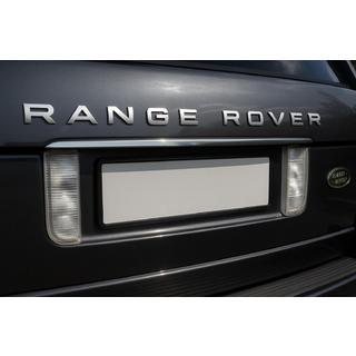 Kromliste over nummerplade (Carmos, rustfrit stål) Range Rover III L322 2002–2012 foto 1
