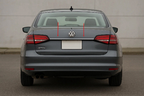 Volkswagen Jetta 2011–2018 Kromliste over nummerplade (Carmos, rustfrit stål) foto 1