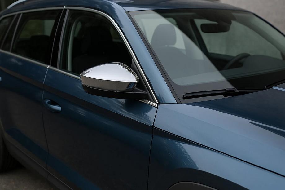 Skoda Kodiaq 2016–2023 Spejlkåber (2 stk., rustfrit stål) Carmos Image