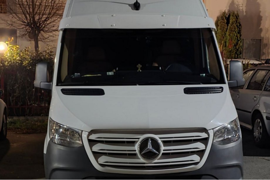 Volkswagen Crafter 2006–2016 Solskærm til forrude på ramme (Hvid, 5 mm) Foto 4