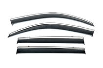 Toyota Land Cruiser Prado 150 2009–2023 Vindafvisere til sideruder med krom (4 stk., Niken) foto 1