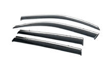 Toyota Land Cruiser Prado 150 2009–2023 Vindafvisere til sideruder med krom (4 stk., Niken) foto 2