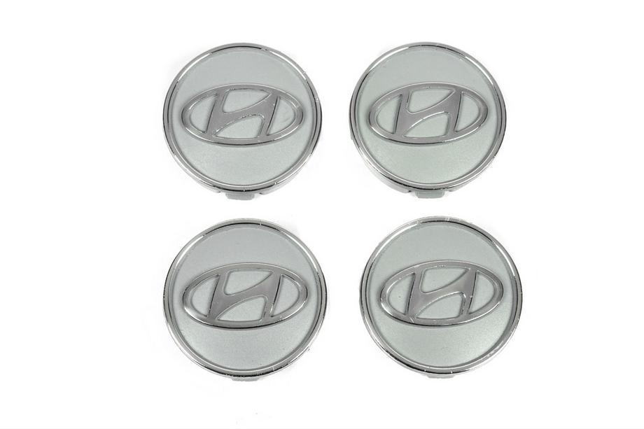 Hyundai Grå fælgcenterkapsler hyun60tur-sir (59 mm til 55 mm, 4 stk.) Image