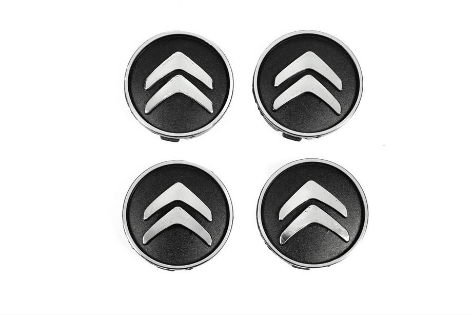 Citroen Centerkapsler til fælge, sorte cit5955tur-bl (59 mm til 55 mm, 4 stk) Foto 1
