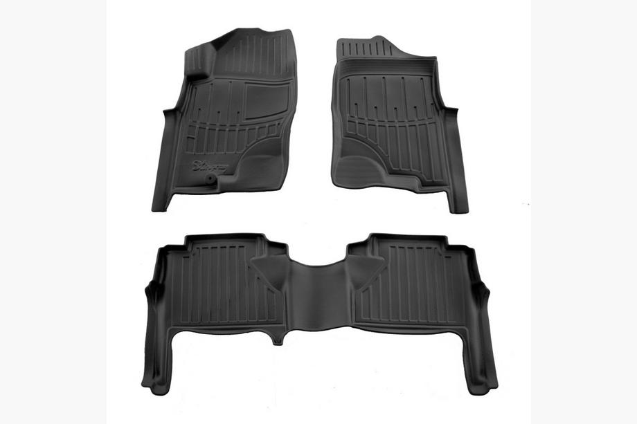 Nissan Navara 2006–2015 Stingray 3D bilmåtter (5 stk., polyuretan) Image