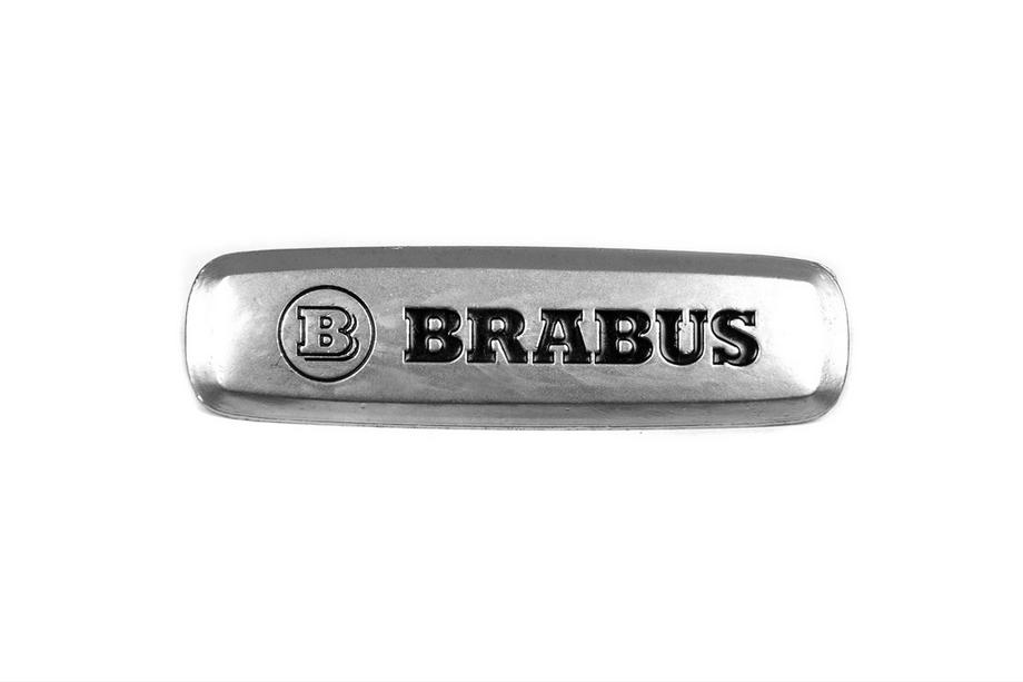 Mercedes-Benz Brabus aluminiumsbadge til bilmåtter (1 stk) Foto 1