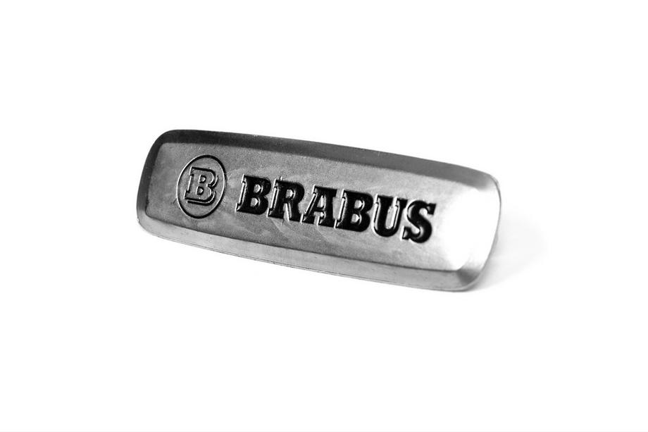 Mercedes-Benz Brabus aluminiumsbadge til bilmåtter (1 stk) Foto 2