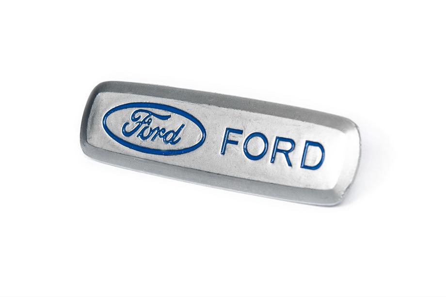 Ford Aluminium emblem til bilmåtter (1 stk.) Foto 2