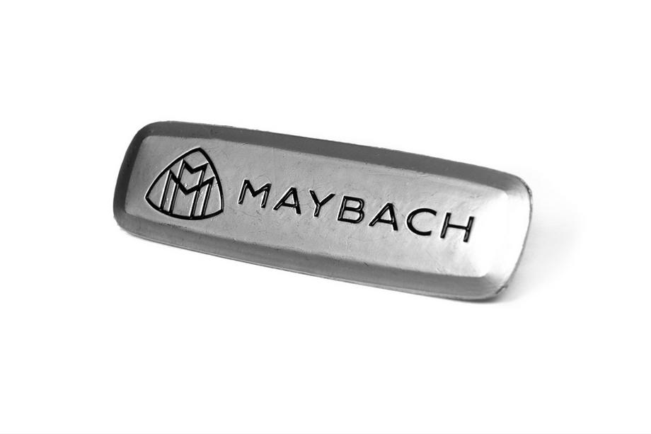 Mercedes-Benz Maybach aluminiums emblem til bilmåtter (1 stk) Foto 2