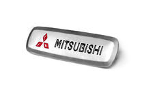 Mitsubishi Aluminium emblem til bilmåtter (1 stk.) foto 2